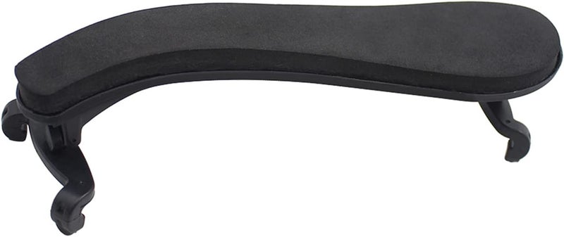 BUZHI Viola Shoulder Rest for 15.5-16.5 Inch Violas Adjustable Height and Angle Lightweight Plastic Rest with Comfortable Sponge Pad, Black - Image 1